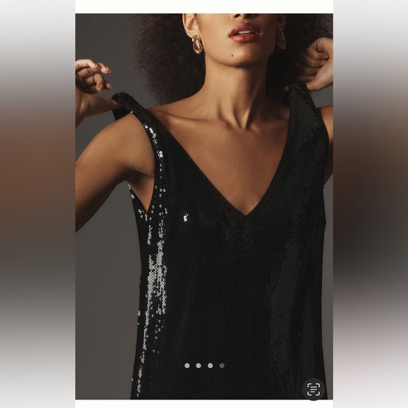 NWT Anthropologie Sophia Rue Selia Sequin Midi Dress - Picture 4 of 9